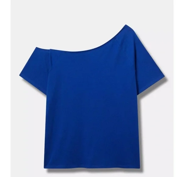 MLB Chicago Cubs Cotton Off-Shoulder Tee Womens 5X Blue - Picture 2 of 6